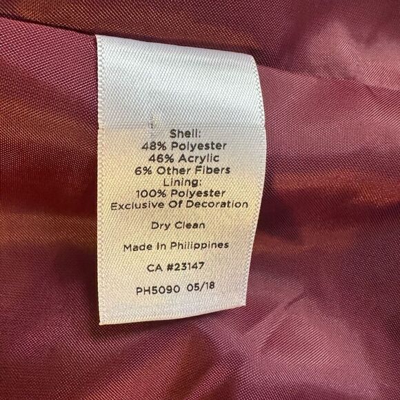 Stunning Talbots red and navy tweed skirt suit - Picture 9 of 11